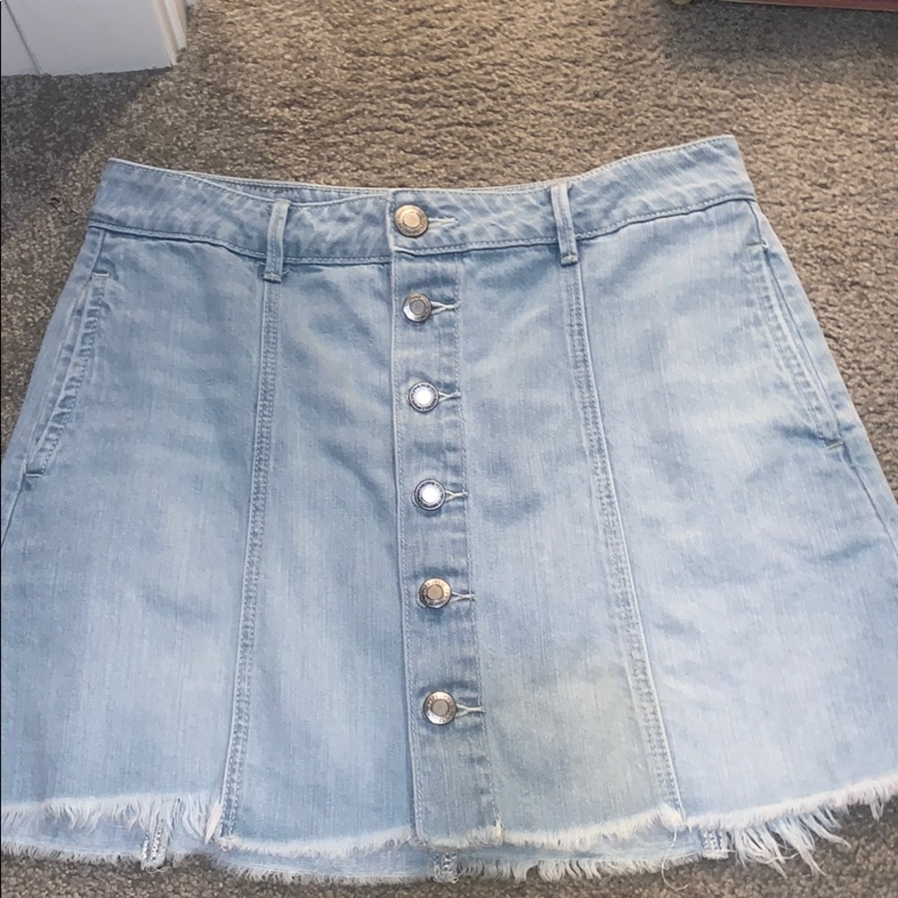 American eagle jean skirt